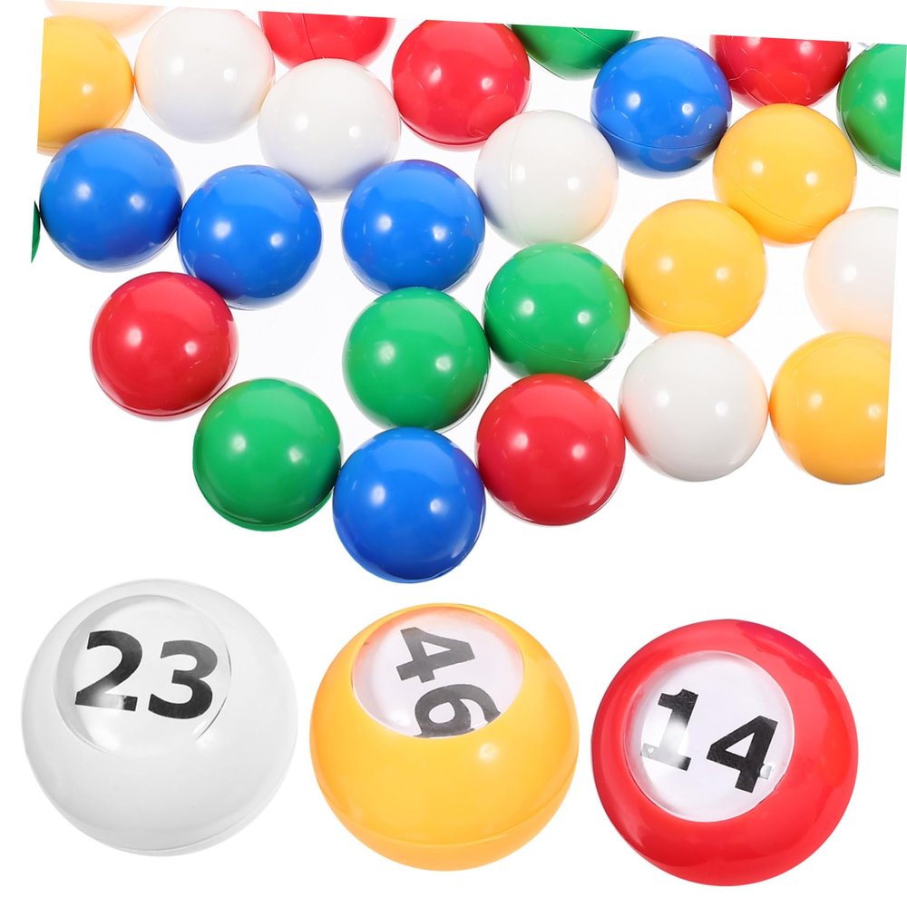 Abaodam 50Pcs Raffle Lottery Balls Sphere Balls for Party Games Bingo and Compact Lightweight and Easy to Store
