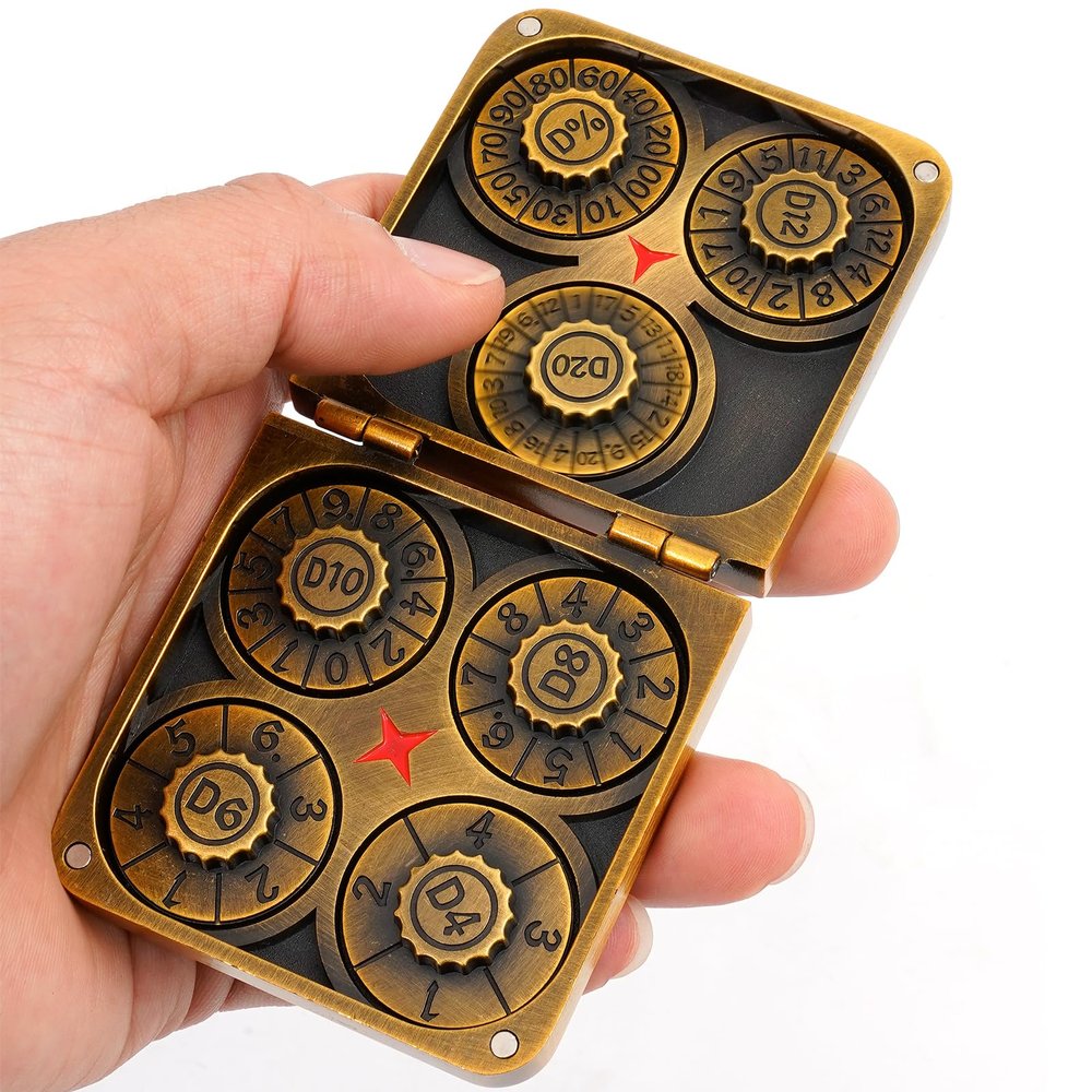 7-in-1dice Spinner,DND Spinner dice, Spinner dice 7-in-1 Metal DND dice for Suitable for Most Table Games dice d&d Spinner dice DND Gifts