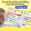 40 Read and Rhyme Flip Books,Phonics Word Family Build Book Learn to Read Phonics Flash Cards,Sight Words Flash Cards Kindergarten Reading Books,Flip Book Word Games for Preschool Learning Activities view 3