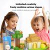 138 Pcs Magnetic Building Blocks, Enhance STEM Learning, Creative Play & Logical Thinking, Durable & Vibrant Color with Light Up Blocks, Ideal for Classroom & Screen-Free Entertainment (Forest Farm) view 2