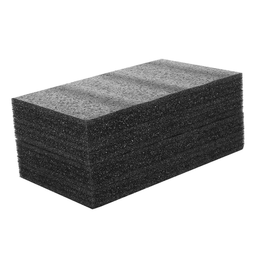 2Pcs Black Foam Padding for Packaging and Crafting Shock Resistant Expanded Foam Inserts Soft Packing Foam Sheets for Shipping and Protection