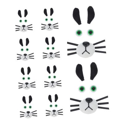 Veemoon 10sets Animal Eyes for Crafts Dog Accessories and Supplies Safety Nose Craft Nose Stuffed Animal Making