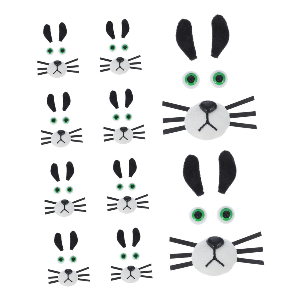 Veemoon 10sets Animal Eyes for Crafts Dog Accessories and Supplies Safety Nose Craft Nose Stuffed Animal Making
