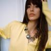 ZYIBPMSJKQCFK Bohemian Heart Shaped Flower Pendant Vintage Handmade Patchwork Metal Collarbone Necklace,golden,58.5+7CM view 2