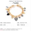 ZYIBPMSJKQCFK Bohemian Heart Shaped Flower Pendant Vintage Handmade Patchwork Metal Collarbone Necklace,golden,58.5+7CM view 4