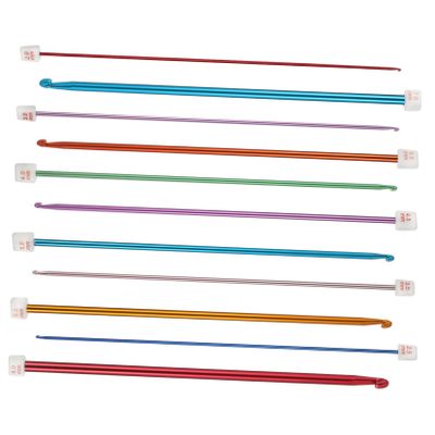 1Set Beginner Knitting Needle Set Ergonomic Crochet Hook Kit for Comfortable Use for Sweaters Hats and Scarves Construction