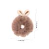 12pcs Kids Hair Rope With Bunny Ears Fuzzy Ponytail Scrunchies For Little Girls Decorative Plush Hair Ties For Daily Use And Party Styling view 2