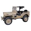 Skymaker RC Trail Truck 4x4 Remote Control Rock Crawler Off Road RC Jeep with Machine Gun & Two Batteries RTR All Terrains 2.4GHz Military Car for Adult(Camel) view 3