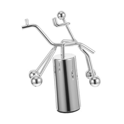 Alasum Iron Tumbler Balance Toy for Adults Swinging Rider Desktop Decoration Kinetic Desk Ornament Stress Relief Balance Ball for Home or Office