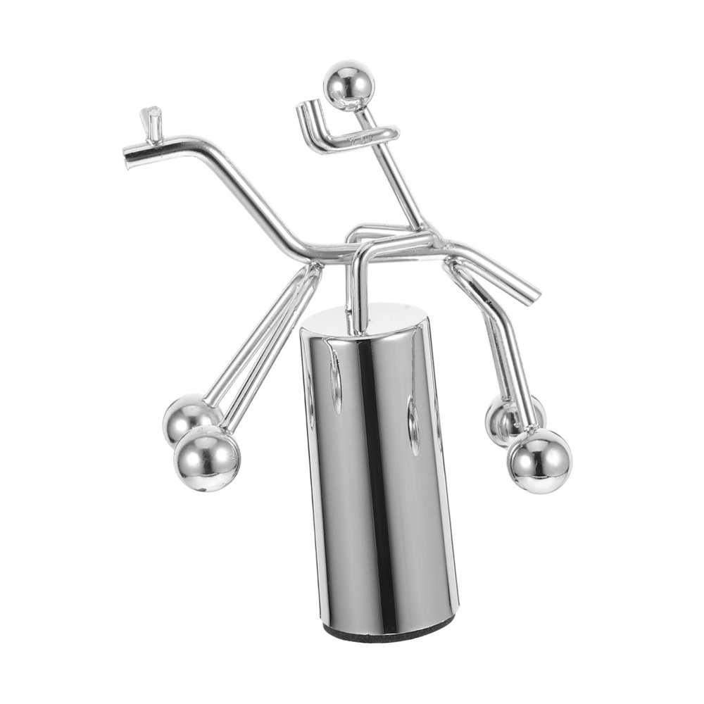 Alasum Iron Tumbler Balance Toy for Adults Swinging Rider Desktop Decoration Kinetic Desk Ornament Stress Relief Balance Ball for Home or Office