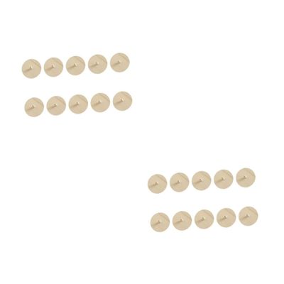 2sets 10pcs Unfinished Wooden Gyroscope for DIY Painting Plaything Safe and Material Enhance Hand Eye Coordination and Cognition Fun Educational 10pcs*2