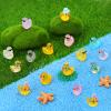 120 Pcs Mini Resin Ducks, Tiny Animals Figures to Hide Small Little Plastic Miniature Ducks Bulk for Dollhouse Decor Home Office Potted Fish Tank Aquarium Landscape Micro Fairy Garden Accessories view 2