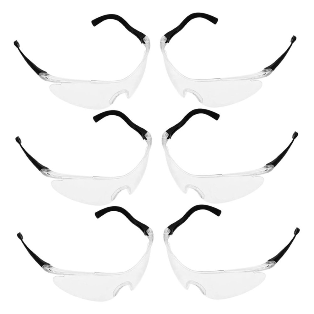 Abaodam 6Pcs Safety Glasses for Clear Protective Eyewear Comfortable Debris Protection for Various Ages Compatible with Shot Friendly Safety Goggles