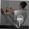 1Pc Transparent Mini Basketball Board for Door Hanging Sturdy Indoor Basketball Space Saving Black Backboard for Home Office Play Easy Assembly Creative Fun view 3