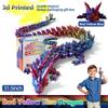 31.5 Large 3D Printed Dragon Bigger Fidget Animals Toys, Giant Flexible Articulated Fidget Toy, Huge 3D Printed Crystal Dragon Halloween Home Office Executive Desk Decor, Christmas 3D Print Toy view 2