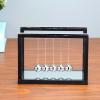 Newton Cradle Balance Balls, Stainless Steel Stress Relief Swinging Kinetic Balls Physics Learning Desk Toy for Home Office Decoration view 2