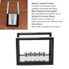 Newton Cradle Balance Balls, Stainless Steel Stress Relief Swinging Kinetic Balls Physics Learning Desk Toy for Home Office Decoration view 3
