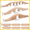 Halloscume 9 Pcs Wood Train Track Expansion Set 6 Arches Viaduct Bridge Train Bridges Railway Track Connectors Compatible Accessories with Railroad for Most Major Toy Railway view 2