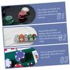 SUPVOX Poker Chips Tray Organizer with Lid 100-Count Poker Chips Storage Container for Game Night and Parties view 3