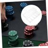 SUPVOX Poker Chips Tray Organizer with Lid 100-Count Poker Chips Storage Container for Game Night and Parties view 4
