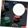 ERINGOGO Poker Chips Storage Container with Cover 100-Piece Chips Tray Organizer for Poker Night and Game Parties view 4