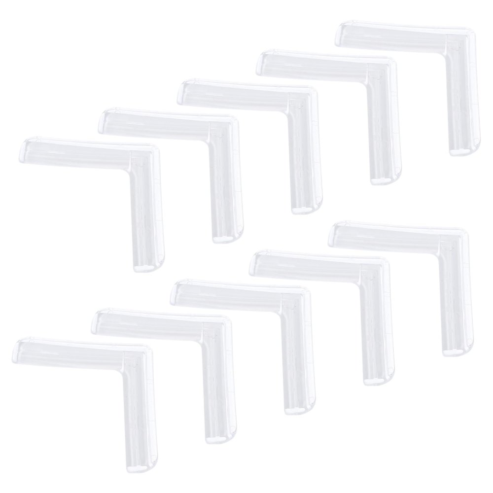 10Pcs Clear Silicone Safety Corner Protectors Transparent Edge Guards for Tables Desks and Furniture Soft and Bumpers for Safety