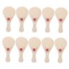 10Pcs Wooden Paddle Balls Unfinished Wood DIY Paddle Ball for Engaging Art Play Detachable Design for Coordination and view 1