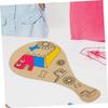 10Pcs Wooden Paddle Balls Unfinished Wood DIY Paddle Ball for Engaging Art Play Detachable Design for Coordination and view 4