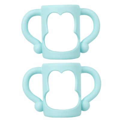 2Pcs Silicone Feeding Bottle Handle for Milking Comfortable Grip Easy to Bottles Non Slip Design Practical Parents