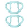 2Pcs Silicone Feeding Bottle Handle for Milking Comfortable Grip Easy to Bottles Non Slip Design Practical Parents view 1