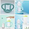 2Pcs Silicone Feeding Bottle Handle for Milking Comfortable Grip Easy to Bottles Non Slip Design Practical Parents view 3