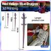 31.5 Large 3D Printed Dragon Bigger Fidget Animals Toys, Giant Flexible Articulated Fidget Toy, Huge 3D Printed Crystal Dragon Halloween Home Office Executive Desk Decor, Christmas 3D Print Toy view 4