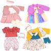 Reborn Doll Clothes for 18-22 Inch Dolls, Include Dress, Coat, Headband and Socks, 4-Packs for 20 Inch Doll (Not Include Doll) view 1