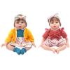 Reborn Doll Clothes for 18-22 Inch Dolls, Include Dress, Coat, Headband and Socks, 4-Packs for 20 Inch Doll (Not Include Doll) view 2
