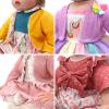 Reborn Doll Clothes for 18-22 Inch Dolls, Include Dress, Coat, Headband and Socks, 4-Packs for 20 Inch Doll (Not Include Doll) view 4