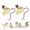 Abaodam 2sets Wooden Musical Doorbell Woodpecker Shape Percussion Instrument for Music Teachings Preschool Education Fun Learning Activities 2pcs*2 view 4