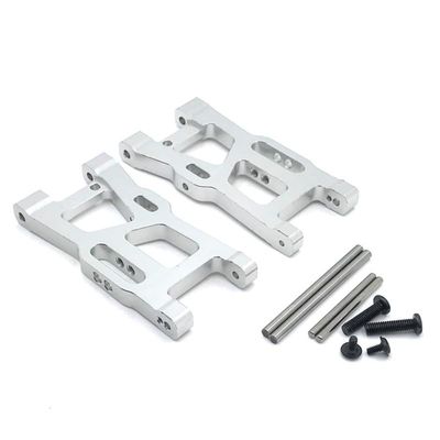 RC Car Parts Front Suspension Arms Metal Swing Arms for Wltoys 1/14 144010 144001 144002 1/12 124016 124017 124018 124019(Silver)
