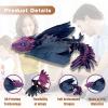 3D Printed Dragon with Wings,Feathered Wyvern Dragon,Articulated Dragon,3D Printed Animals Fidget Dragon,Desktop Pet - Perfect for Fantasy Enthusiasts (Black Rose Red) view 3