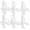 ARTIBETTER Mini Acrylic Coin Display Stand Easel 6-Pack Tabletop Holders for Medals and Coins Sturdy Easels for Home and Office Decor