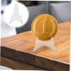 ARTIBETTER Mini Acrylic Coin Display Stand Easel 6-Pack Tabletop Holders for Medals and Coins Sturdy Easels for Home and Office Decor view 4