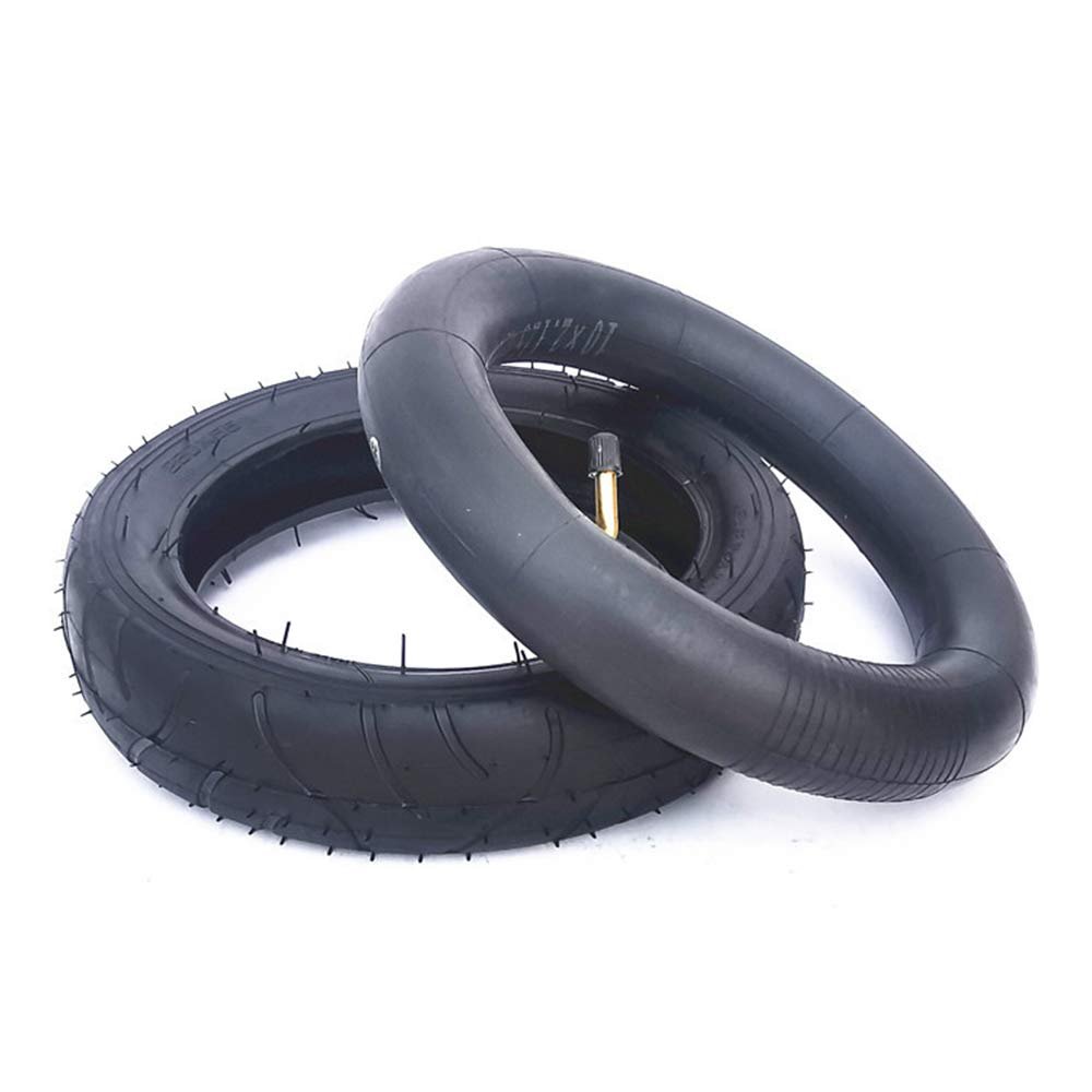 , 10 Inch Pneumatic Inner and Outer Tires, Non-slip and Wear-resistant, Suitable for Baby Cages/Scooters, 260X55,10X2.0 Optional