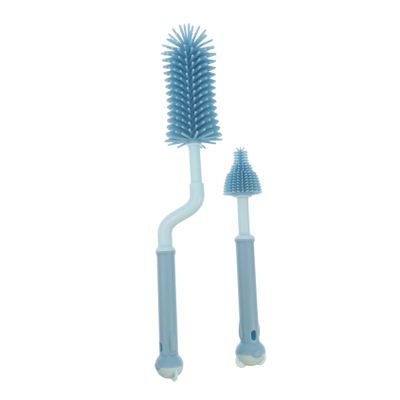 2Pcs Bottle Brush Ergonomic Handle Feeder Cleaner with Brush Head for Effortless Cleaning for Bottles for Home Travel