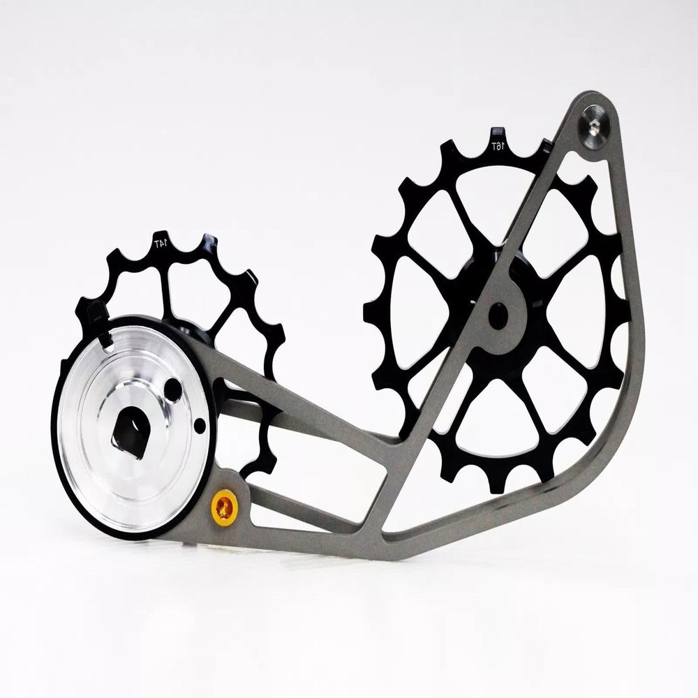 Jstpure for Road Oversized Pulley for eTap AXS Blk