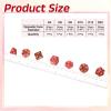 uxcell Polyhedral Dice Set, 7 Pcs Acrylic Dice for Role Playing Table Games Tabletop Gaming Accessories, Pearlescent Red view 2
