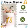 10PCS Gold Acrylic Cake Topper Mirror 0-9 Number Cake Decoration for Wedding Anniversary Baby Shower Party Birthday Supplies view 4