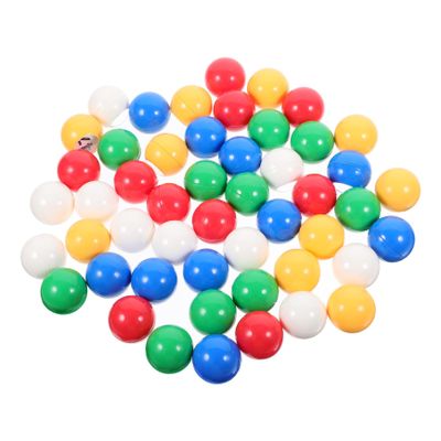 BESPORTBLE 50Pcs Colored Window Lottery Balls for Raffles and Games Lightweight Bingo Balls for Party Activities and Events for Arts Crafts Celebrations and Carnival Fun