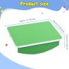kowaku Wooden Balance Board Wobble Board Fitness Equipment Gift for Kids Versatile Balance Stability Training Anti Slip for Workout, Green view 4