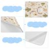 Cooling Baby Mattress pad 28" x 52" Reusable Bed Pads Washable for Baby&Toddler Hedgehogs Cute Cartoon view 4