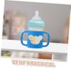 4Pcs Silicone Bottle Handles Fit for Wide Neck Milk Bottles Soft Comfortable Grip for Little Hands Easy to Clean view 3
