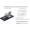 Kafoopolly Cylinder Stirling Engine Generator, Heat Engine with 4 LED Lights and Black Metal Base DIY Steam Model Set, Desktop Mechanical Decoration Gift view 2